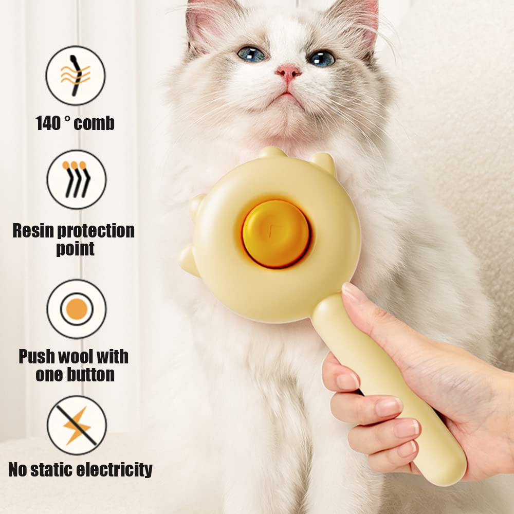 Smooth Groom Massage Brush for Happy Pets