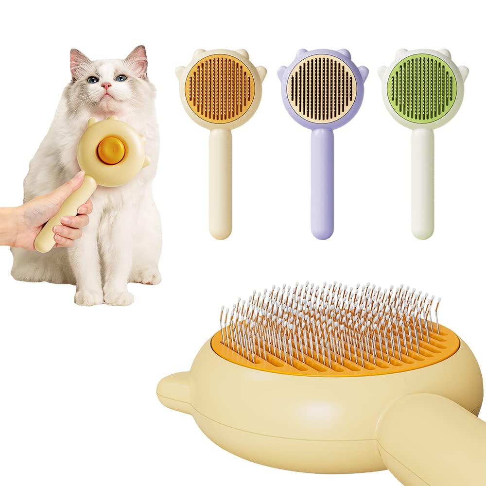 Smooth Groom Massage Brush for Happy Pets
