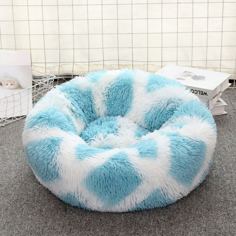 Plush Cuddle Bed for Dogs and Cats