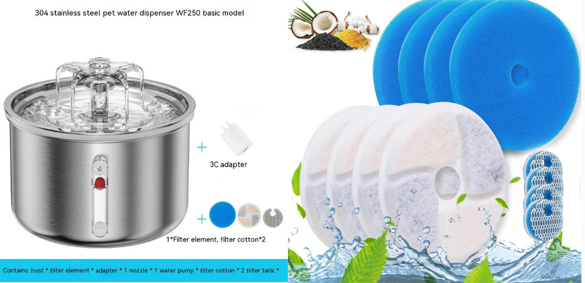 Smart Stainless Water Fountain for Happy Pets