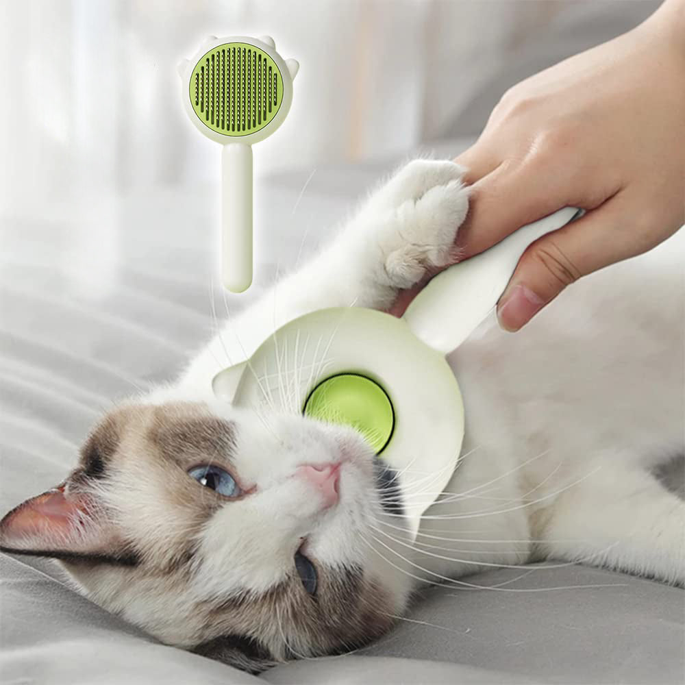 Smooth Groom Massage Brush for Happy Pets